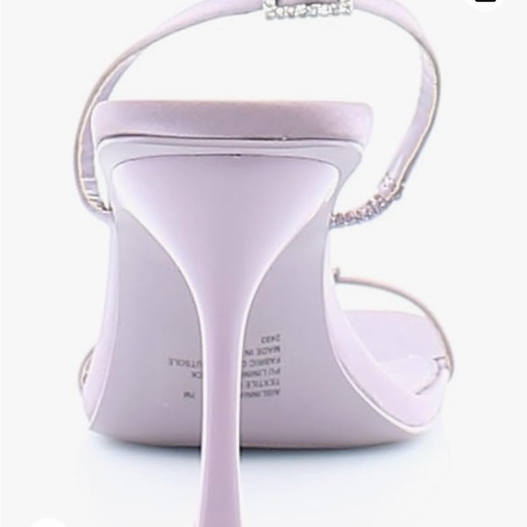 Steve Madden Aislinn Purple Lilac Satin Slide Sandals Size 7 - Picture 8 of 9